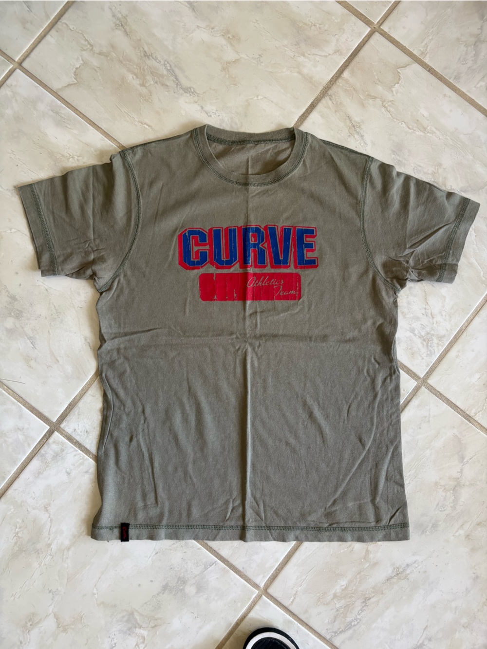 CURVE Olive Graphic Short Sleeve Tee